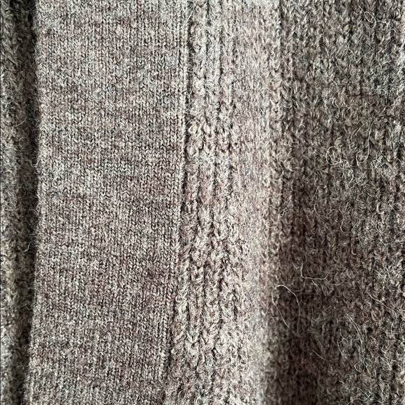 H&M NWOT Dark Brown Belted Knit Cardigan, Size XL - Picture 5 of 8